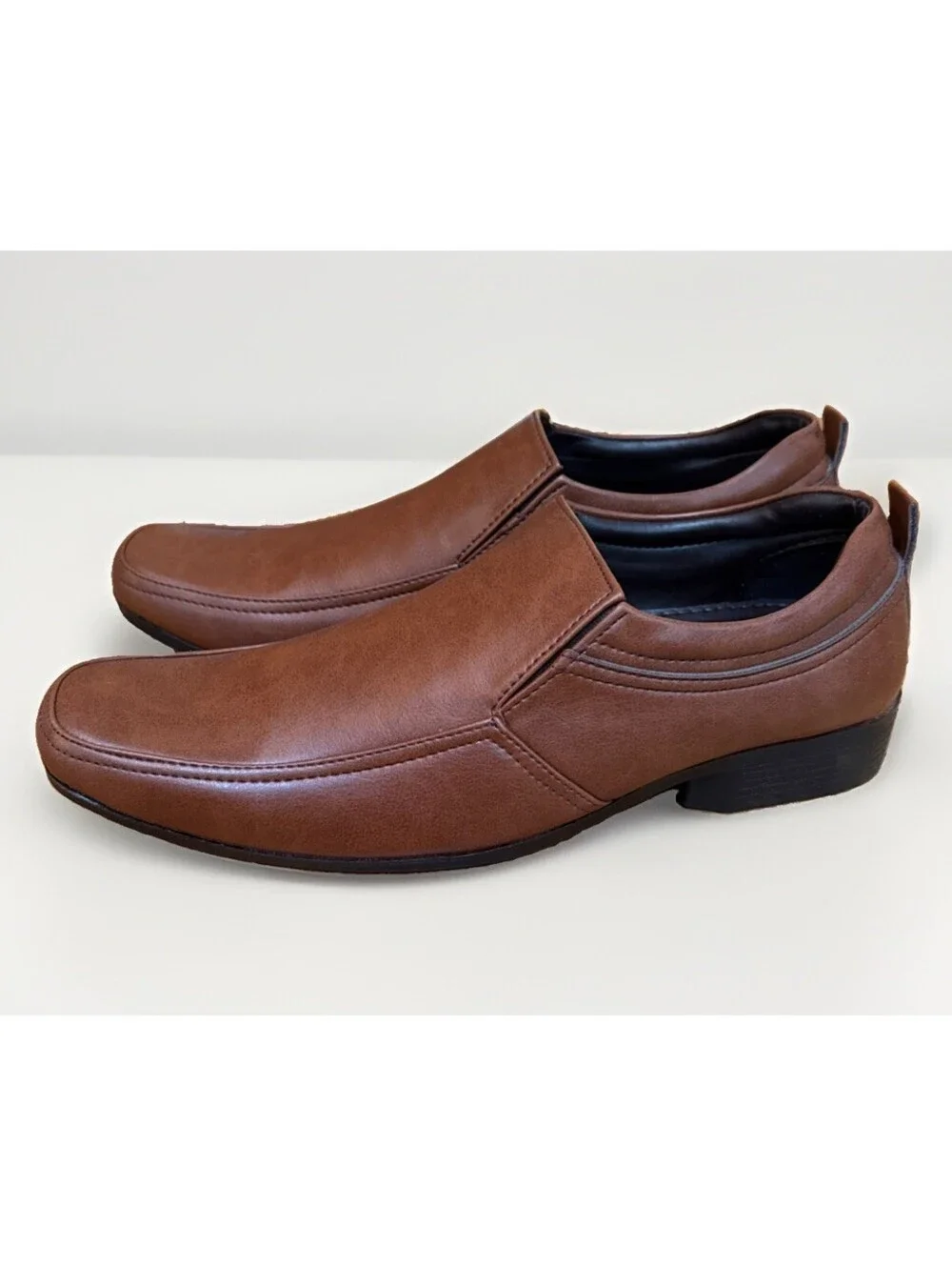 New Men’s Bata Brown Loafers Dress Shoes Size 43 US 10